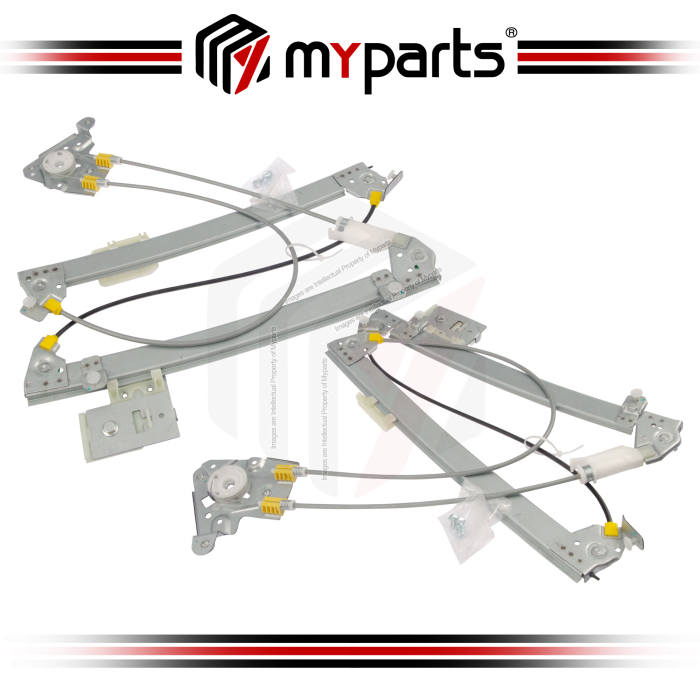 Myparts Fits BMW 2 Series Coupe F22 2014-2020 | Electric Power Door Window Regulator (No Motor) |  Set of LH LHS Left Hand + RH RHS Right Hand