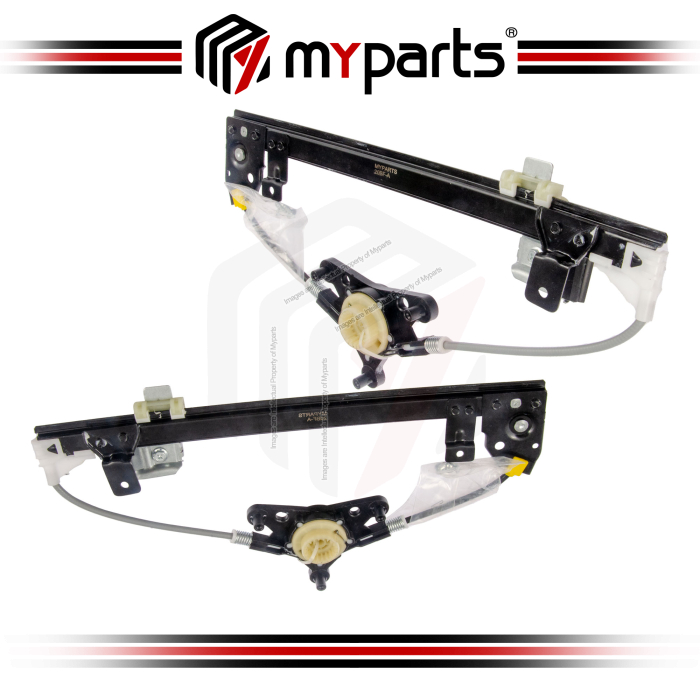 Myparts Fits Mercedes Benz B-class W246 2011-2018 REAR (No Motor) Power Electric Window Gear Regulator | Set LH Left Hand + RH Right Hand