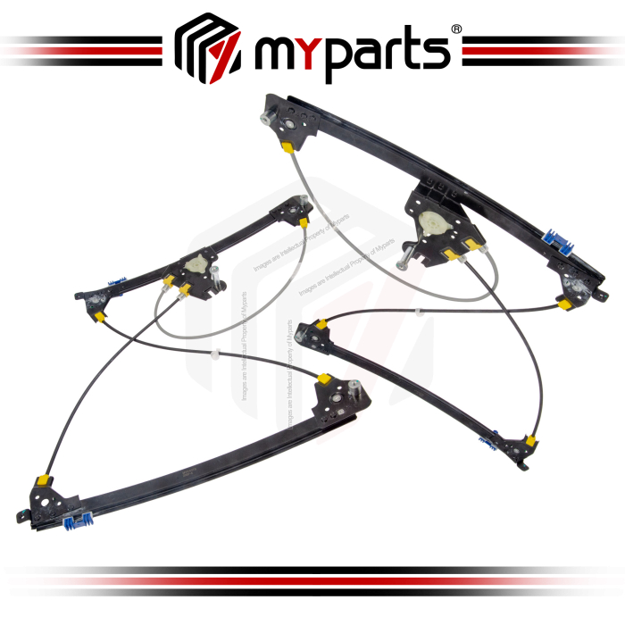 Myparts Fits Citroen DS5 4Door 2011-2018 FRONT Power Window Gear Regulator Door (No Motor) |  Set LH Left Hand Side + RH Right Hand Side