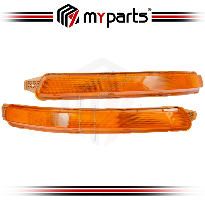 Myparts Fits Chevrolet Aveo 2003-2005 | Front Bumper Bar Lamp Turn Indicator Flasher Light | Set LH Left Hand Side + RH Right Hand Side