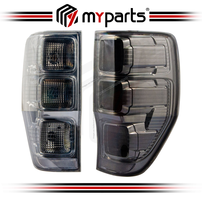Myparts Ford Ranger Ute PX 2011-2022 XL XLS XLT | Taillight Tail Light Rear Lamp | Pair LH Left Hand (Passenger) + RH Right (Driver)