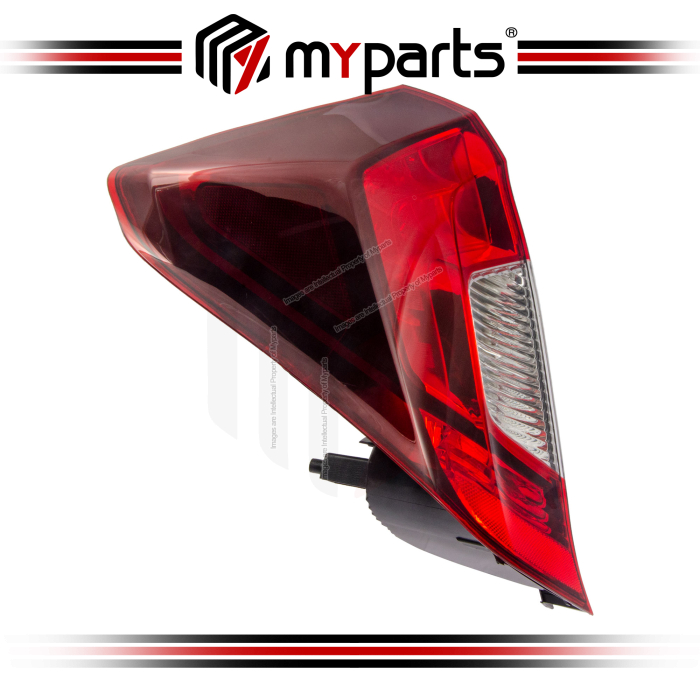 Myparts Fits Honda Jazz GK T5A 2014-2021 (Smoke) Taillamp lamp Taillight Tail Light Rear | LH Left Hand (Passenger Side)