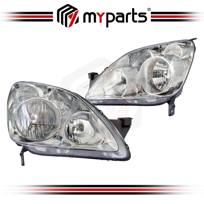 Myparts Fits Honda CRV RD Fourth Model 2004-2006 Head Lamp Head Light Front | Set LH Left Hand Side + RH Right Hand Side