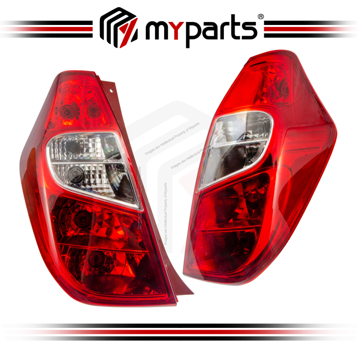 Myparts Hyundai Inokom i10 2011-2013 (5 Socket Spec) Tail Lamp Tail Light Rear Lampu Belakang | Pair LH LHS Left (Passenger) + RH RHS Right (Driver)