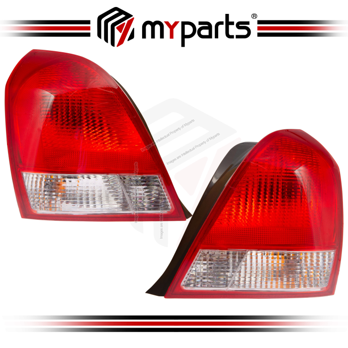 Myparts Hyundai Elantra XD Pre-Facelift 2000-2003 Tail Lamp Tail Light TailLamp Taillight Rear Lamp | Pair LH Left (Passenger) + RH Right (Driver)