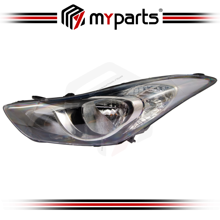 Myparts Hyundai Elantra MD Series 2011-2014 Headlamp Head Lamp Light Lampu Depan | LH LHS Left Hand Kiri (Passenger Side)
