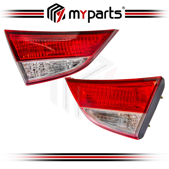 Myparts Hyundai Elantra MD Series 2011-2014 | INNER Tail Lamp Tail Light Rear Taillamp Taillight | Set LH Left Hand Side + RH Right Hand Side