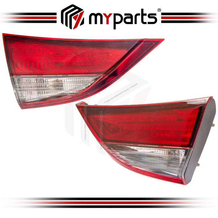 Myparts Hyundai Elantra 2014-2015 Inner Tail Lamp Tail Light Taillamp Taillight Rear | Set LH Left Hand Side + RH Right Hand Side