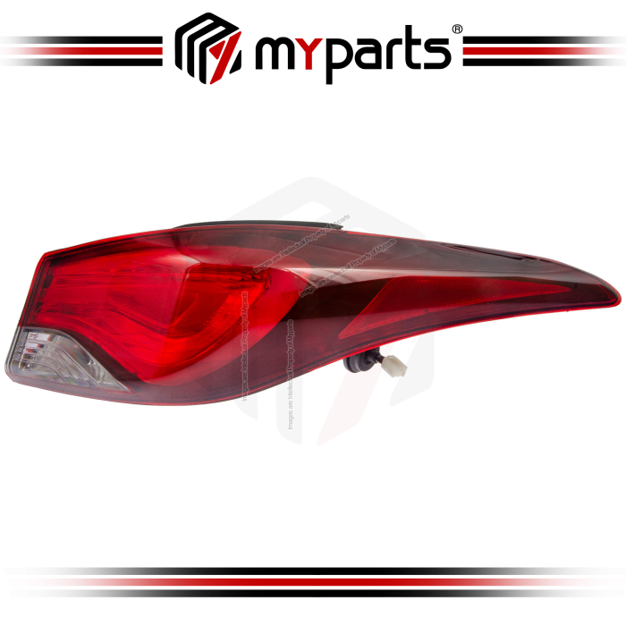 Myparts Fits Hyundai Fits Elantra 2014-2015 Outer Tail Lamp Tail Light Taillamp Taillight Rear | RH Right Hand (Driver Side)