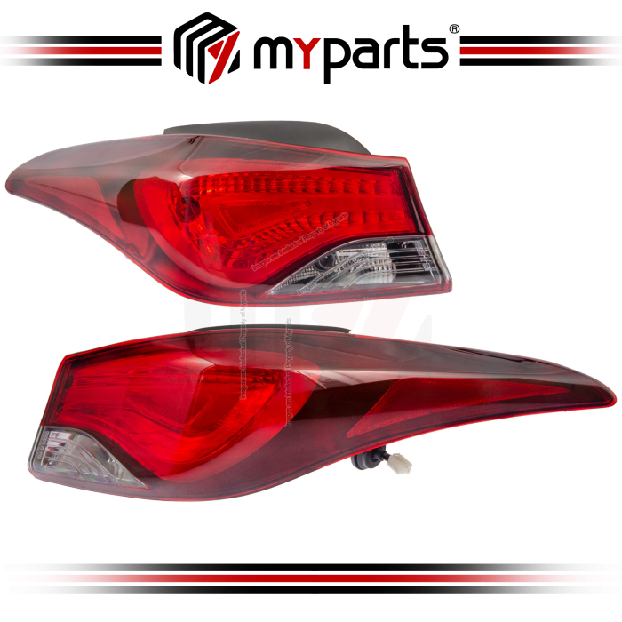 Myparts Fits Hyundai Fits Elantra 2014-2015 Outer Tail Lamp Tail Light Taillamp Taillight Rear | Hand ( Side)