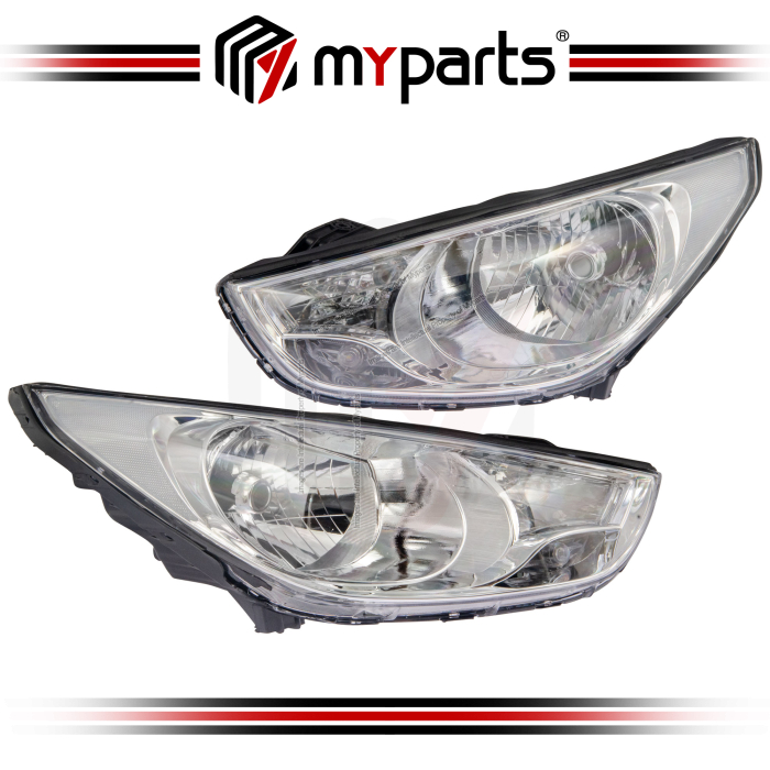 Myparts Fits Hyundai Tucson LM 2009-2012 | Head Lamp Head Light Front Headlight Headlamp | Set LH Left Hand Side + RH Right Hand Side