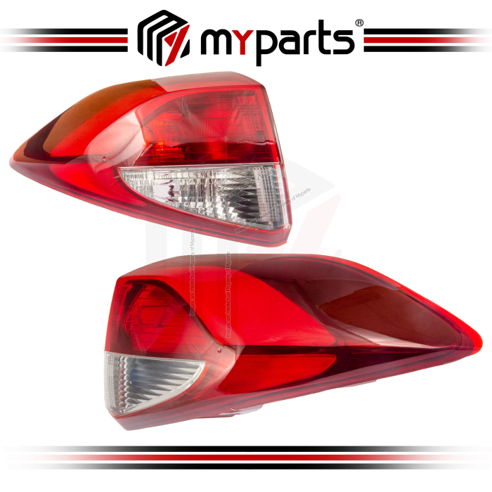 Myparts Hyundai Tucson TL Pre-Facelift 2015-2018 Outer Tail Lamp Tail Light Lampu Belakang | Pair LH LHS Left (Passenger) + RH RHS Right (Driver)