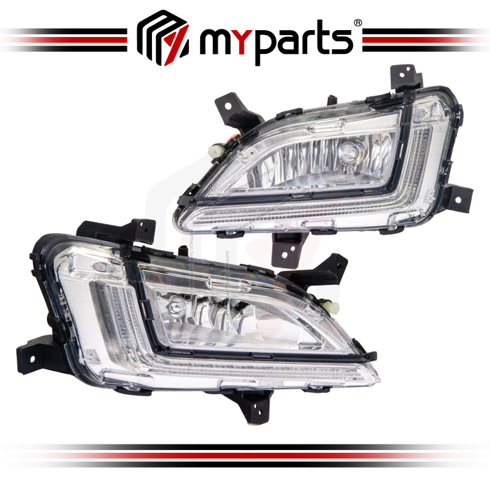 Myparts Hyundai Tucson TL Facelift 2018-2021 Fog Lamp Spot Driving Light Lampu Kabus | Pair LH Left Hand + RH RHS Right Hand