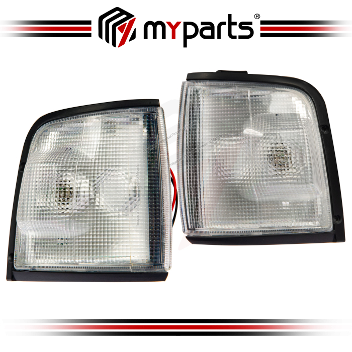 Myparts Fits Invader Rodeo TFR 1988-1997| (Clear Lens) Corner Light Turn Indicator Lamp | Set of LH Left Hand + RH Right Hand