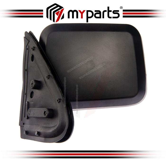 Myparts Isuzu Rodeo Invader TFR 1997-2002 (Manual, Black) Side Door Mirror Rear View | LH Left Hand (Passenger)