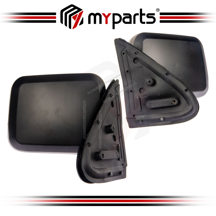 Myparts Isuzu Rodeo Invader TFR 1997-2002 (Manual, Black) Side Door Mirror Rear View | Pair LH Left Hand (Passenger) + RH Right Hand (Driver)