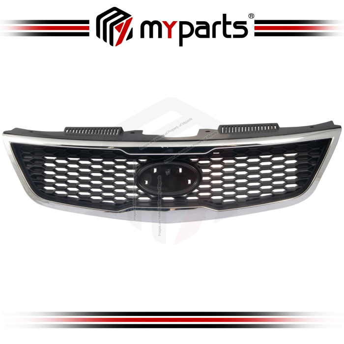 Myparts Fits Kia Forte Sedan 2009-2013 Front Radiator Main Grille Sarong Depan | 1 Unit