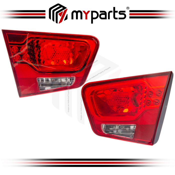 Myparts Kia Forte Sedan 2009-2013 Inner Tail Lamp Tail Light Boot Lid Rear Lamp Lampu Belakang | Pair LH LHS Left (Passenger) + RH RHS Right (Driver)