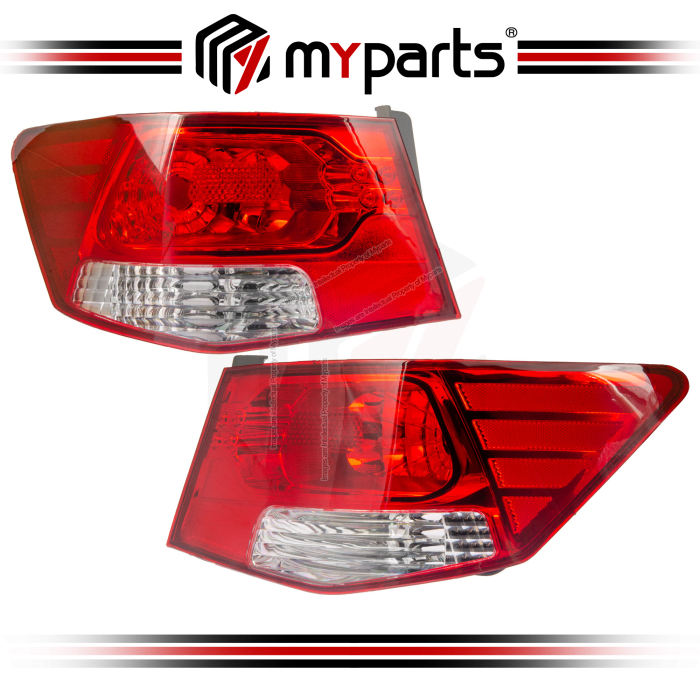 Myparts Kia Forte Sedan 2009-2013 LED Outer Tail Lamp Tail Light Lampu Belakang | Pair LH LHS Left (Passenger) + RH RHS Right (Driver)