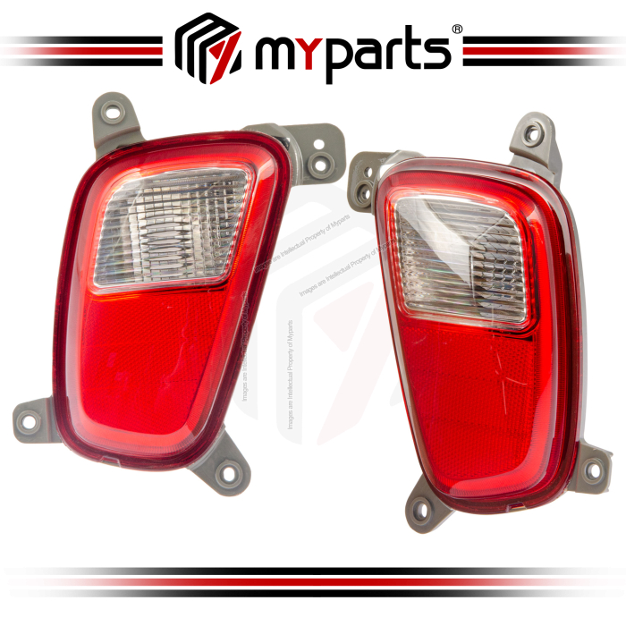 Myparts Kia Picanto JA Series 2017-2020 Rear Bumper Bar Reflex Fog Reflector Lampu Belakang | Pair LH LHS Left (Passenger) + RH RHS Right (Driver)