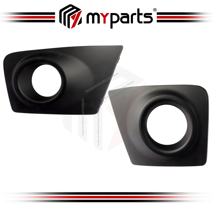 Myparts Fits Mitsubishi Triton L200 ML KA KB 2009-2015 Fog Lamp Cover (With Fog Lamp Hole) | Set LH Left Hand Side + RH Right Hand Side