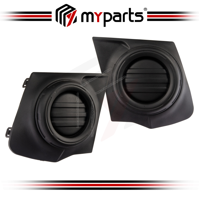 Myparts Fits Mitsubishi Triton MQ KJ KK KL 2015-2018 Fog Lamp Cover (No Fog Lamp Hole) | LH Left Hand Side + RH Right Hand Side