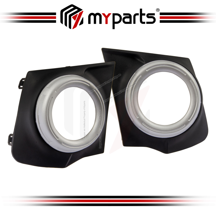 Myparts Fits Mitsubishi Triton MQ KJ KK KL 2015-2018 Fog Lamp Cover (With Fog Lamp Hole) | LH Left Hand Side + RH Right Hand Side