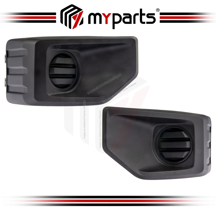 Myparts Mitsubishi Triton LC MV 2023-On (Halogen) | (Low Spec) Fog Lamp Cover | Pair LH Left (Passenger Side) + RH Right (Driver Side)