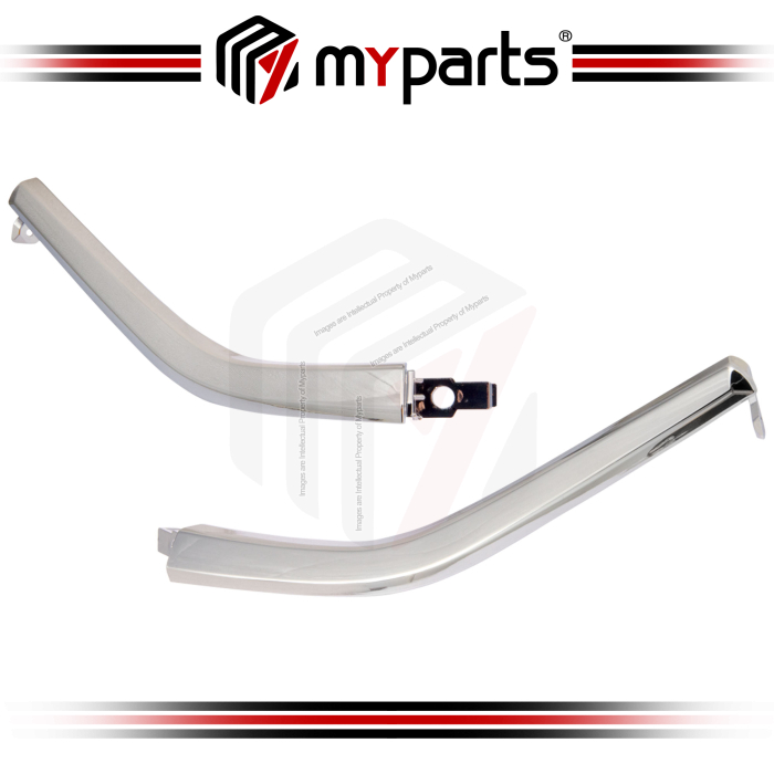Myparts Fits Mitsubishi Outlander ZK ZL 2015-2022 UPPER Front Bumper Moulding  | Pair LH LHS Left (Passenger) + RH RHS Right (Driver)