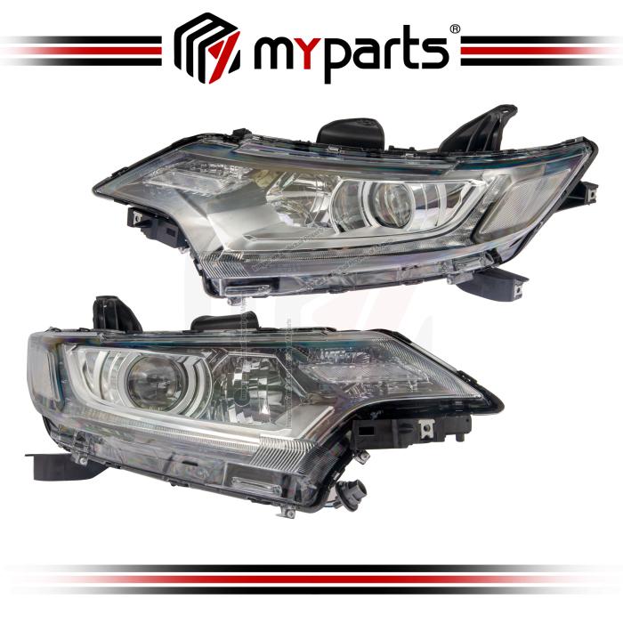 Myparts Mitsubishi Outlander ZK ZL 2015-2022 SUV Headlamp Head Lamp Light Lampu Depan | Pair LH LHS Left (Passenger) + RH RHS Right (Driver)