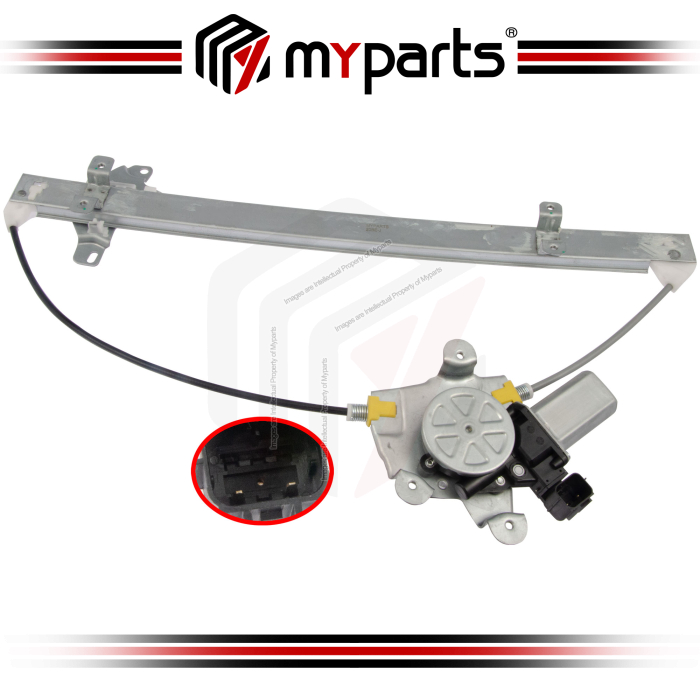 Myparts Fits Nissan NV200 M20 Series 2011- On FRONT Power Window Gear Regulator Door (2Pins Motor) | LH Left Hand (Passenger Side)