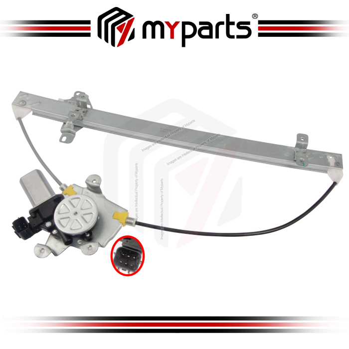 Myparts Fits Nissan NV200 M20 Series 2011- On FRONT Power Window Gear Regulator Door (6Pins Motor) | RH Right Hand (Driver Side)