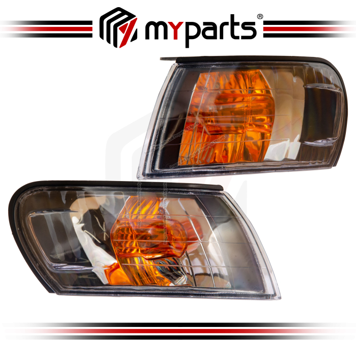 Myparts Toyota Corolla AE100 AE101 EE100 1992-1995 (Crystal Smoke) Signal Corner Lamp Light | Pair LH LHS Left (Passenger) + RH RHS Right (Driver)