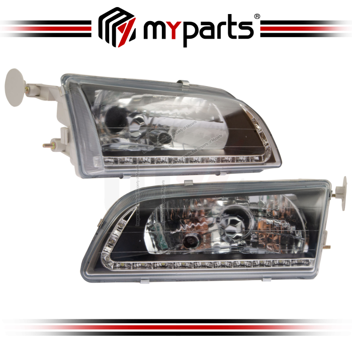 Myparts Fits Toyota Corolla AE100 AE101 EE100 EE101 1992-1995 | (LED) Headlight Head Light Front Head Lamp | Set LH LHS Left Hand + RH RHS Right Hand