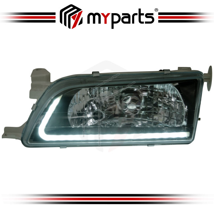 Myparts Fits Toyota Corolla AE100 AE101 EE100 EE101 1992-1995 | (LED BAR) Headlight Head Light Front Head Lamp | LH LHS Left Hand (Passenger Side)
