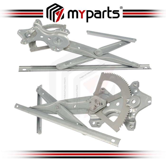 Myparts Fits Toyota C-HR 2016-2021 FRONT Power Window Gear Regulator Door (No Motor) | Set LH Left Hand Side + RH Right Hand Side