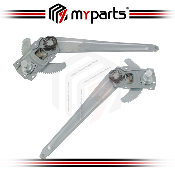 Myparts Fits Toyota Landcruiser J70 LJ70 HZJ75 1985-2007 | FRONT Manual Door Window Regulator| Set Pair Of LH LHS Left Hand + RH RHS Right Hand