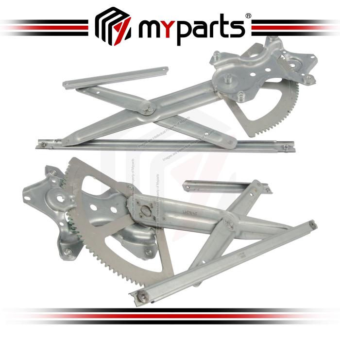 Myparts Fits Toyota Vios NCP42 Sedan 2002-2007 | FRONT Electric Power Door Window Regulator (No Motor) | Set of LH Left Hand + RH Right Hand