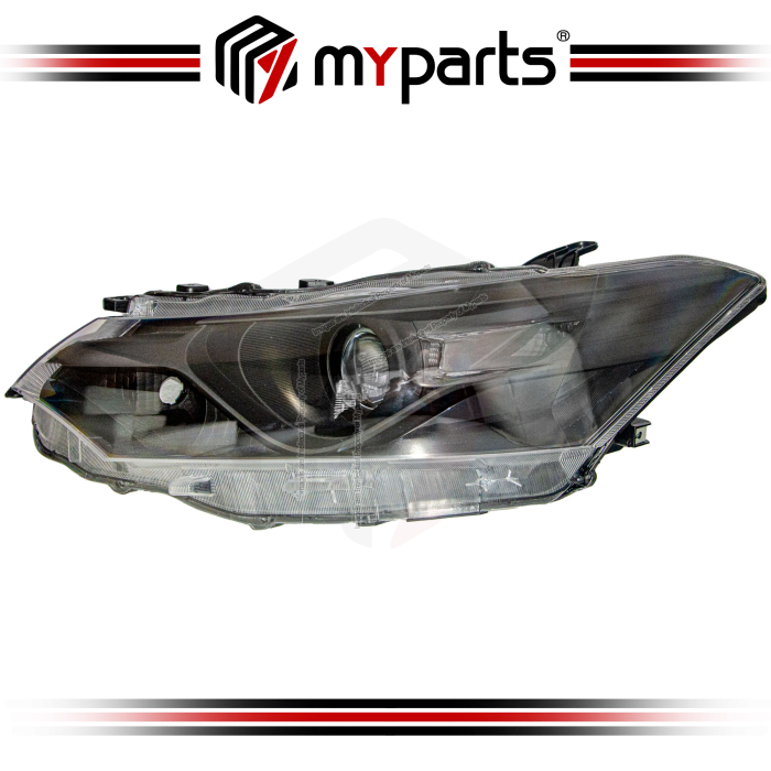 Myparts Toyota Vios NCP150 2013-2018 G/S/GX/TRD (Smoke) Projector Head Lamp Headlamp Front Head Light Headlight | LH Left Hand (Passenger Side)