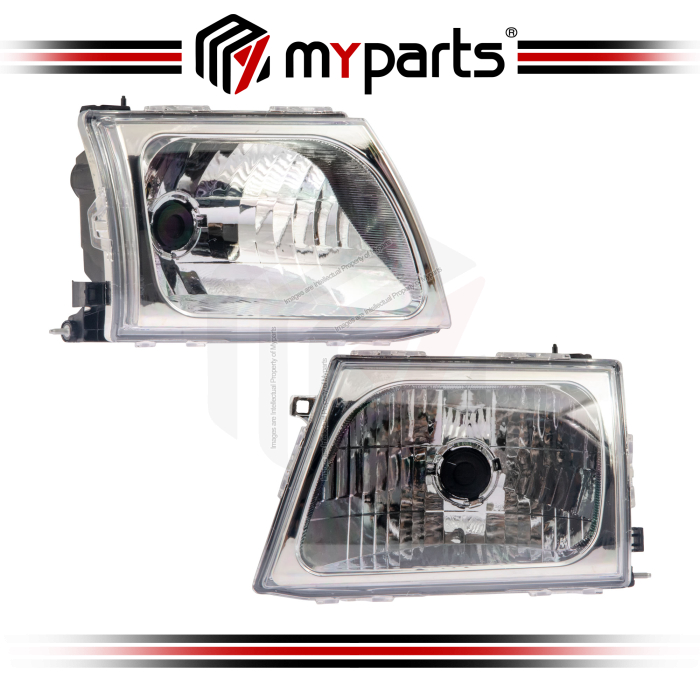 Myparts Toyota Hilux LN166 LN167 KDN166 KDN190 SR SR5 2001-2005 | Headlight Head Light Front Lamp | Set of LH LHS Left Hand + RH RHS Right Hand