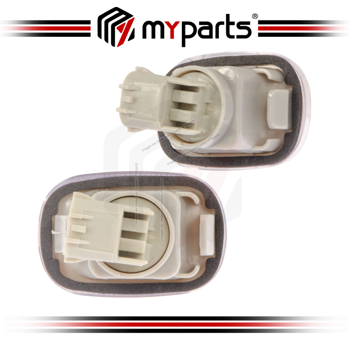 Myparts Fits Toyota Vios NCP42 Sedan 2002-2005 (White) Side Fender Singal Lamp Marker Indicator | LH Left Hand Side + RH Right Hand Side