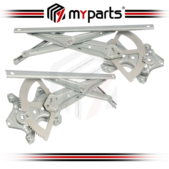 Myparts Fits Toyota Camry ACV50/51 ASV50/51 2012-2018 FRONT Power Window Gear Regulator Door (No Motor) | Set LH Left Hand Side + RH Right Hand Side