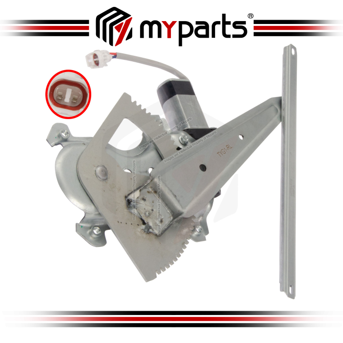 Myparts Toyota RAV4 RAV-4 SXA11 1994-2000 | REAR (With 2Pins Motor) Power Electric Window Gear Regulator | LH Left Hand (Passenger Side)