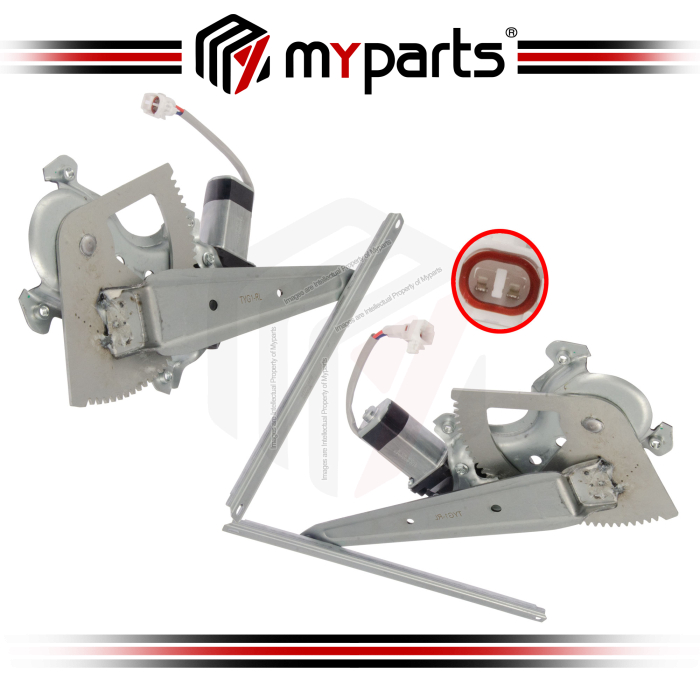 Myparts Toyota RAV4 RAV-4 SXA11 1994-2000 | REAR (With 2Pins Motor) Power Electric Window Gear Regulator | Set LH Left Hand Side + RH Right Hand Side