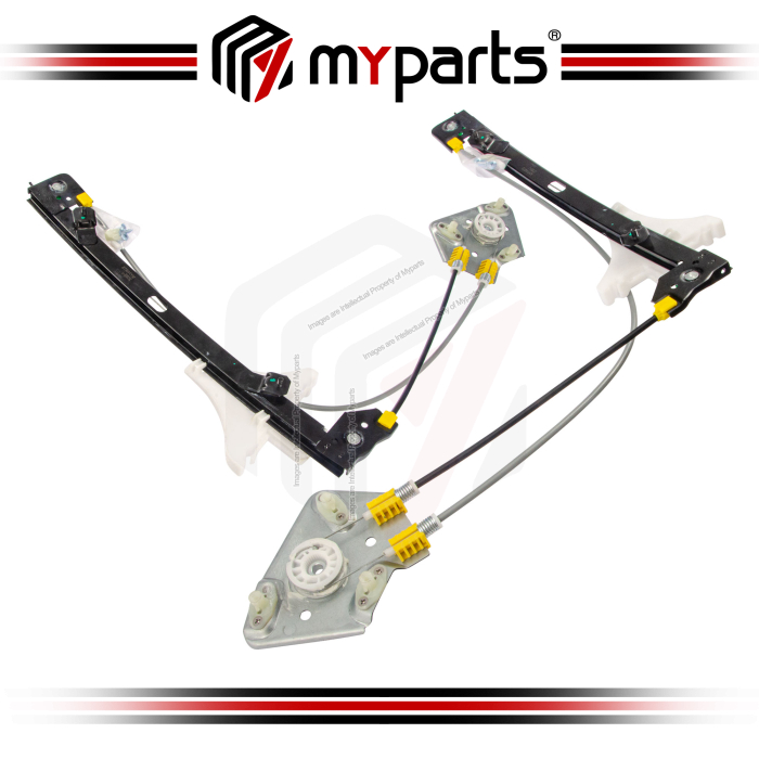 Myparts Volkswagen VW Jetta 1B 2010-2018 | FRONT (No Motor) Electric Power Window Gear Regulator Door | Set LH Left Hand Side + RH Right Hand Side