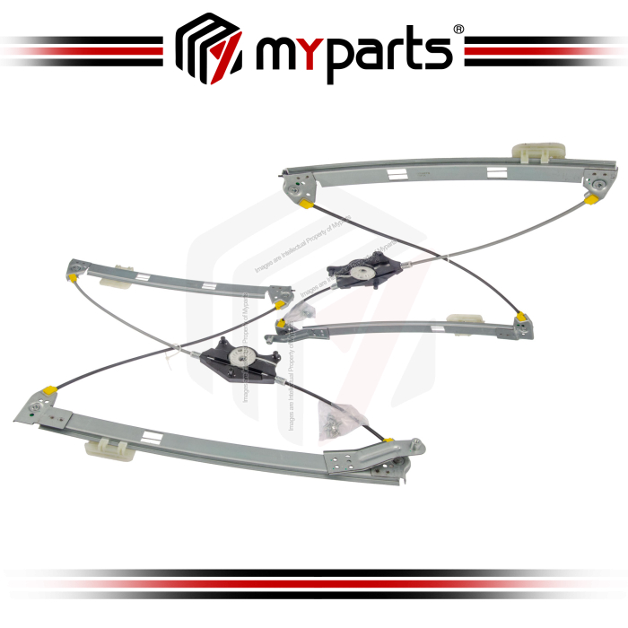 Myparts Fits Volkswagen Tiguan 5N 2016-2020 FRONT Power Window Gear Regulator Door (No Motor) | Set LH Left Hand Side + RH Right Hand Side