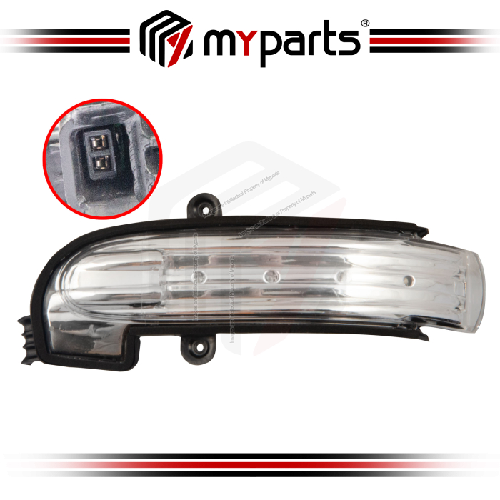 Myparts Mercedes Benz C Class W203 2000-2004 Side Door Mirror LED Signal Lamp Indicator Turn | LH Left Hand Kiri