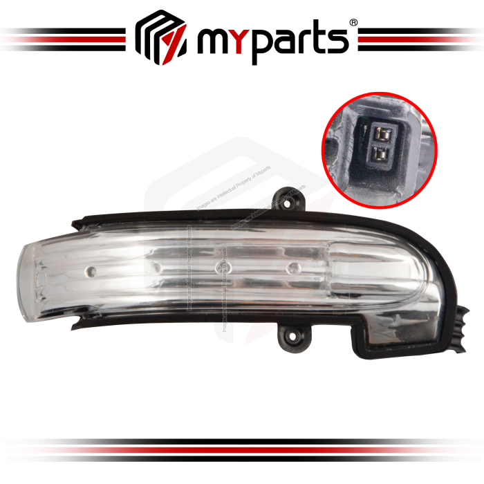 Myparts Mercedes Benz C Class W203 2000-2004 Side Door Mirror LED Signal Lamp Indicator Turn | RH Right Hand Kanan