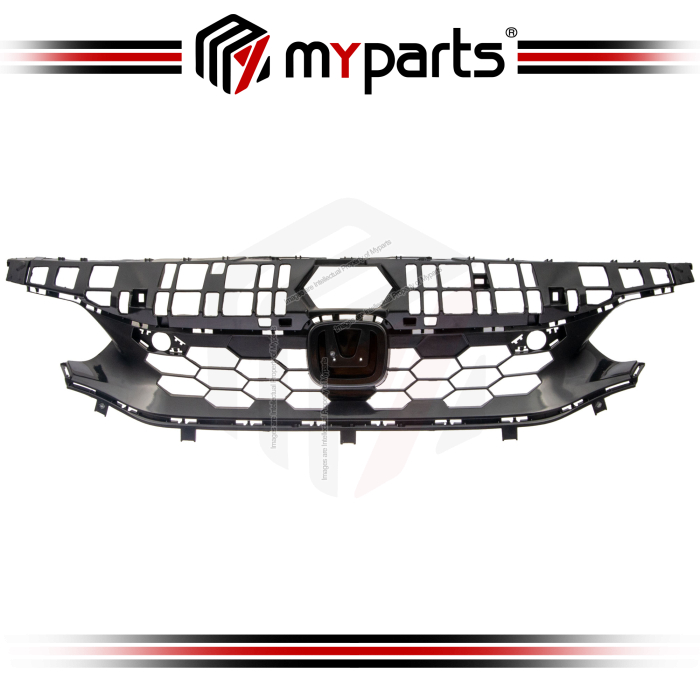 Myparts Honda Civic FE Pre-Facelift 2022-2024 (SI, Matte Black) Front Radiator Main Grille Grill | 1 Unit
