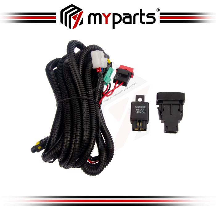 Myparts Fits Honda City TM0 TMO GM 2009-2014 (High Spec) Fog Lamp Light Spot Driving Lamp Wiring Switch | 1 Complete Set